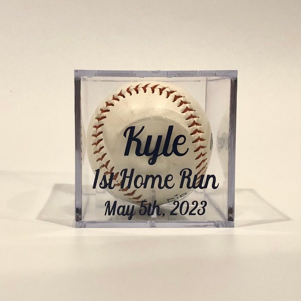 UV Protected Personalized Baseball Display Case | UV Display | Baseball Gift | Team Gift | Baseball Coach Gift | Kids Home Run Ball Display