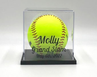 Personalized Softball Display Box