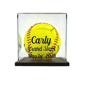 Personalized Softball Display Case - Custom with Player’s Name, Event, and Date