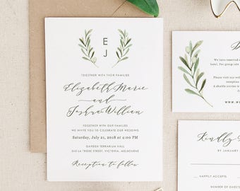 printable wedding invitation etsy