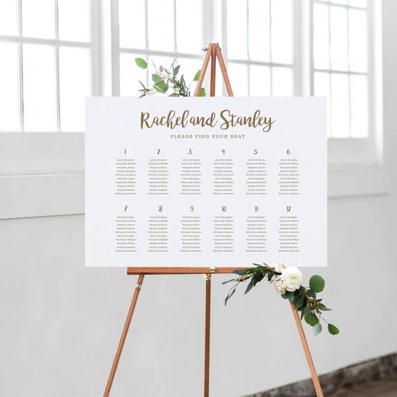 Create Your Own Seating Chart Wedding