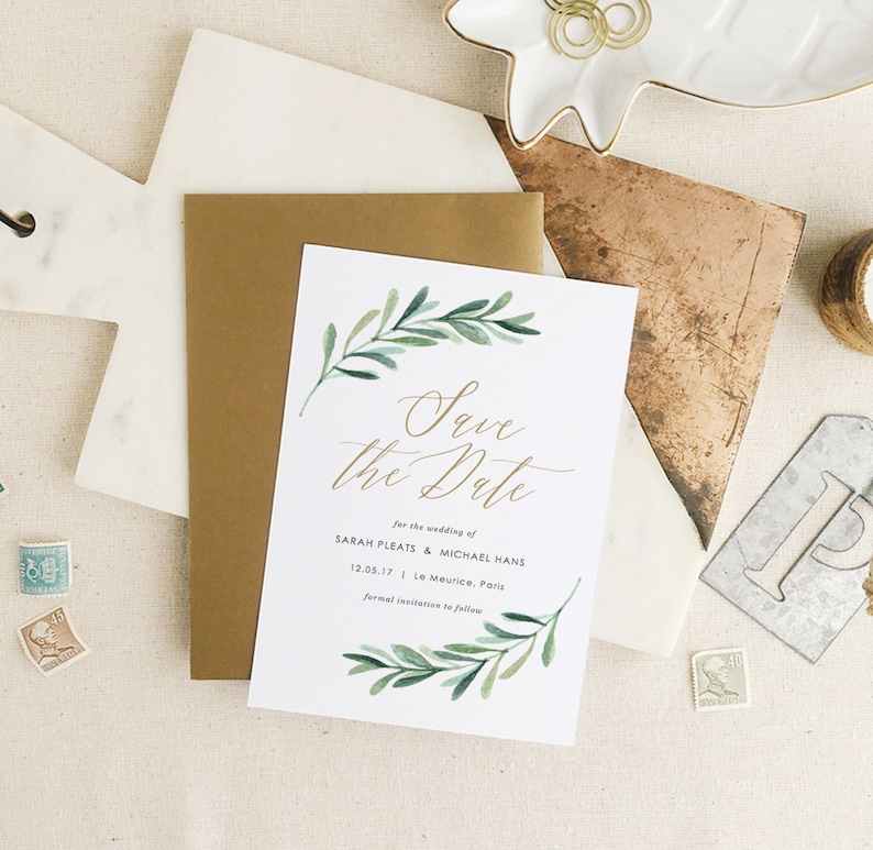 Greenery Help you save The Dates Template, Printable Preserve the Day, Conserve Our Day Edit inside Term or Webpages photo relating to Printable Save the Dates titled Greenery Preserve The Dates Template, Printable Help you save the Day, Help you save Our Day Edit within Term or Web pages