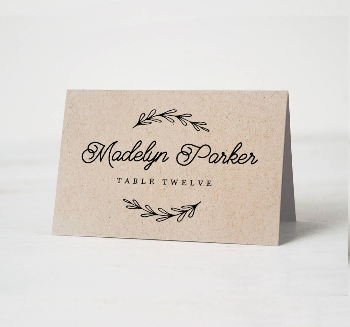 Printable Place Card Template Wedding Place Cards Escort Etsy