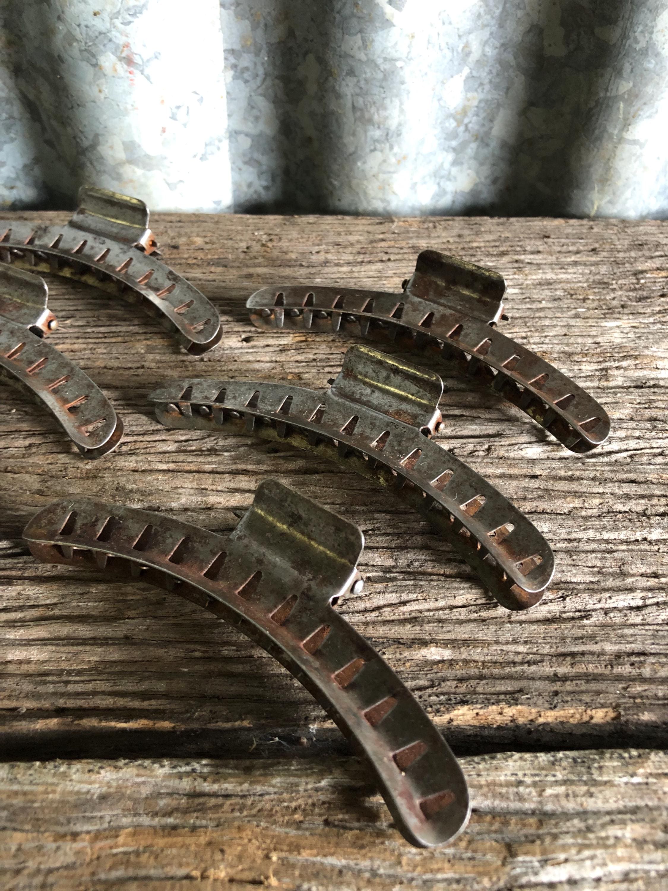 Vintage Metal Hair Clips - Wave Clip - Pin Curl Clip