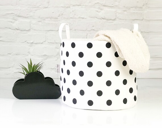 white nursery hamper