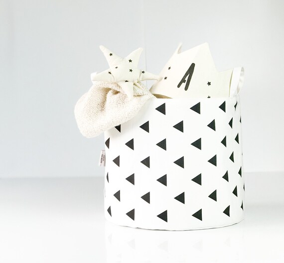 black and white toy storage