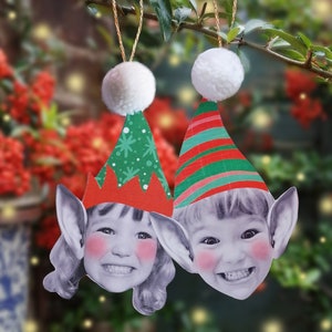 Personalised Christmas Elf Decorations