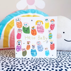 Ciao bambino, nuovo bambino, benvenuto nella carta del mondo