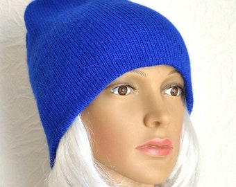 Hand made 100% cashmere fluffy women's hat