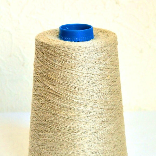 Natural Undyed 100% Linen Yarns, 1.1 lb / 500 grams cone, 4 ply