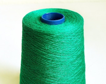Natural 100% Linen Knitting and Weaving Yarns, 1.1 lb / 500 grams cone, 2 ply