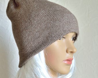 Hand made 100% cashmere women's hat