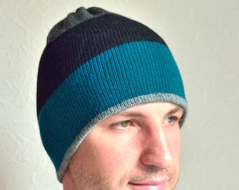 Hand made 100% cashmere men's hat