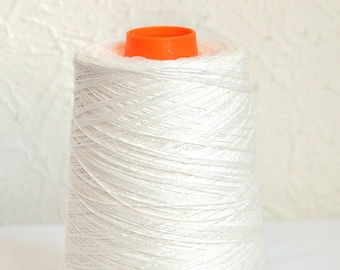 Natural 100% Linen Knitting and Weaving Yarns, 1.1 lb / 500 grams cone, 2 ply