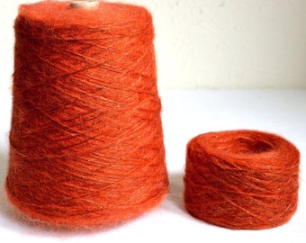 Mohair italiano - merino con filati di filo di rame, 50g / 1,76 oz palline