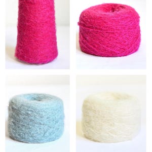 Soft Italian Mohair Knitting Yarns, 50 grams / 1.76 oz balls