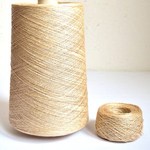 Italian 100% natural linen yarns, 50 grams / 1.76 oz balls