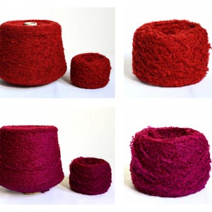 Italian Boucle Lana Wool Knitting Yarns, 50 grams / 1.76 oz balls