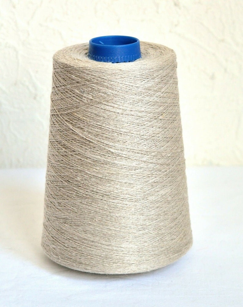 100 Natural Undyed Linen Yarns 1.1 Lb / 500 Grams Cone Etsy