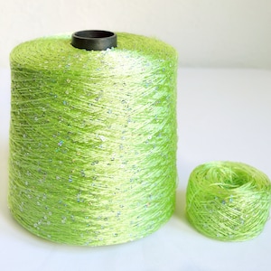 Silky gloss italian sequin yarns, 50g / 1,76 oz balls