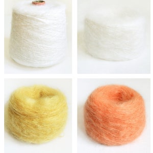Fluffy Italian Mohair Knitting Yarns, 50 grams / 1.76 oz balls