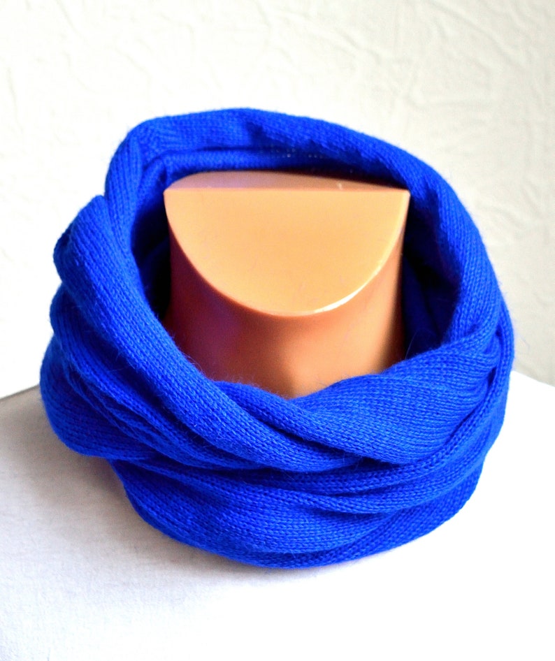 Hand made cashmere men/'s snood scarf