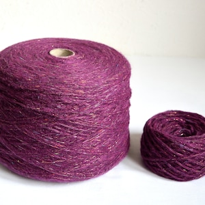 Italian Alpaca - Wool - Lurex Yarns, 50 grams / 1.76 oz balls