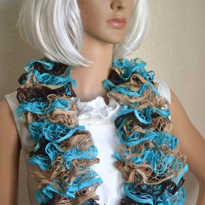 Hand knitted women&#39;s scarf