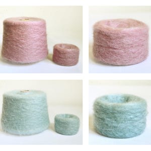 Soft Italian Mohair Knitting Yarns, 50 grams / 1.76 oz balls