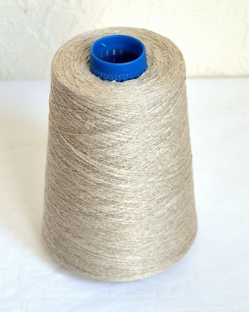100 Natural Undyed Linen Yarns 1.1 Lb / 500 Grams Cone Etsy