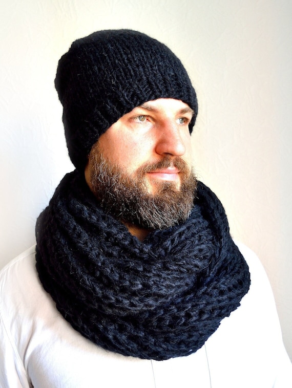 Maglia Sciarpa Uomo Fare Una Sciarpa A Mano Cappello E Sciarpa - Main Image