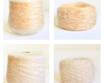 Hilos de mohair italianos con lentejuelas brillantes, bolas de 50 gramos / 1,76 oz