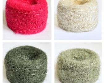 Filati per maglieria in lana Mohair italiana - Lana, gomitoli da 50 grammi / 1,76 oz