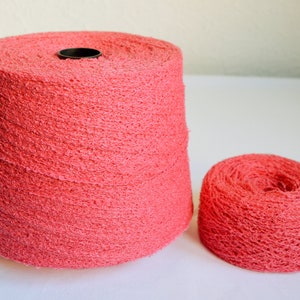 100% natural boucle linen yarns, 100g / 3,5 oz balls