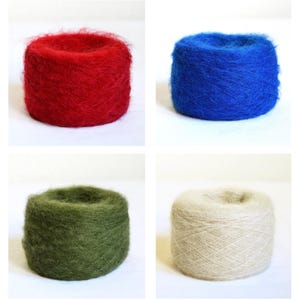 Soft Italian Mohair Knitting Yarns, 50 grams / 1.76 oz balls