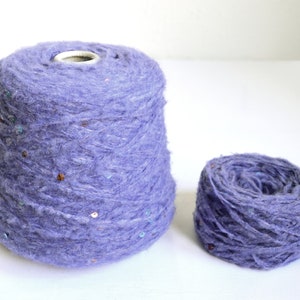 Merino Wool Italian Sequin yarns, 50 grams / 1.76 oz balls