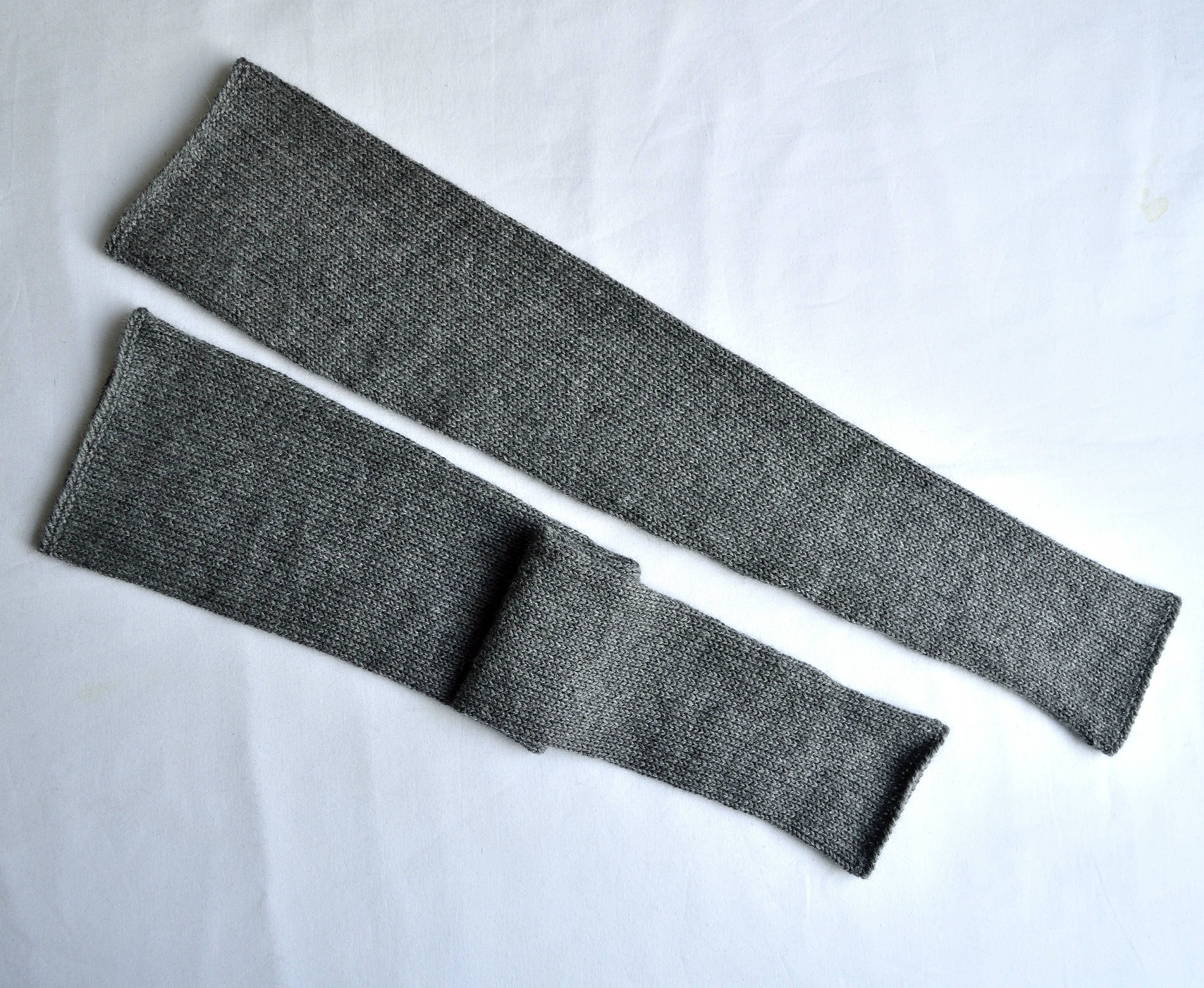 小物 Llife CASHMERE KNIT ARM WARMER Leaf Knit Cashmere Fingerless Arm Warmer Mushroom Brown