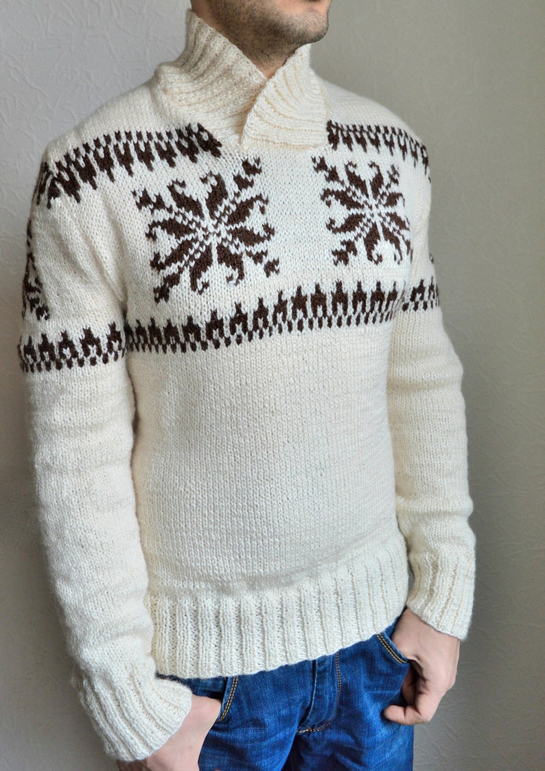 90'S WOOLRICH Native Pattern HANDKNIT Hand-knitted sweater, men's M size, vintage /eaa399258
