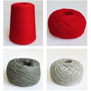 Italian Merino - Angora Knitting Yarn, 50 grams / 1.76 oz balls