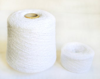 Hilos de algodón italiano Boucle, ovillos de 50 gramos (1,76 oz)