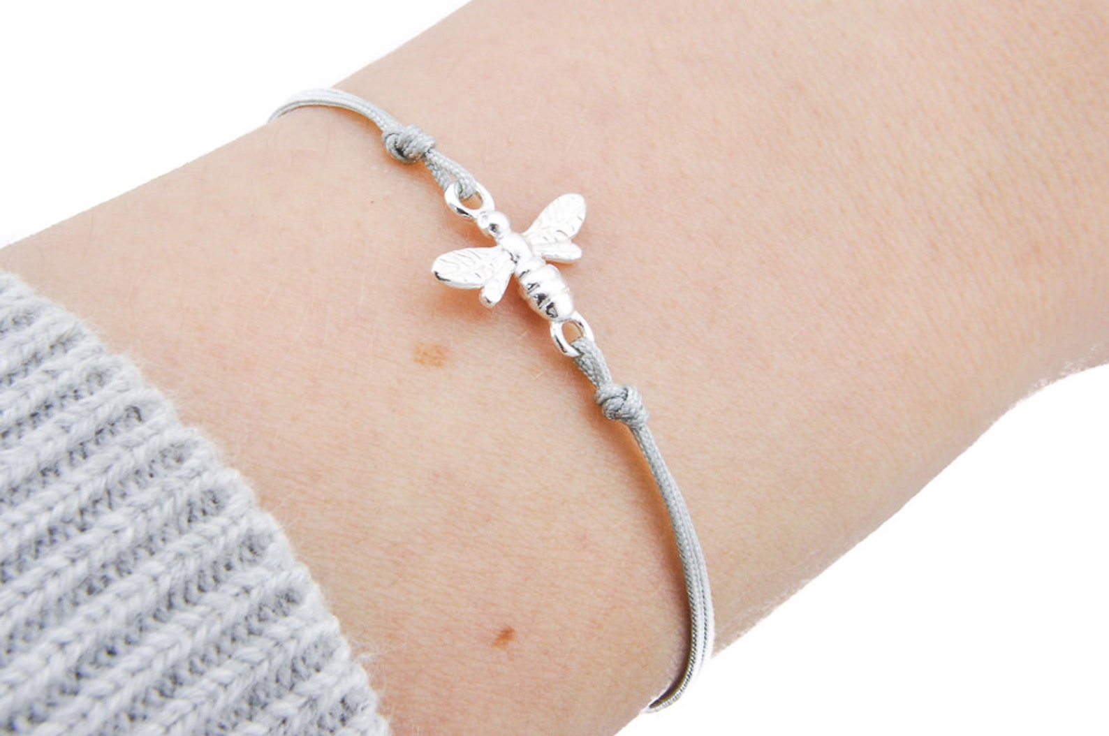 Sterling Silver Bee Bracelet Bee Bracelet Silver Bee Bee Etsy