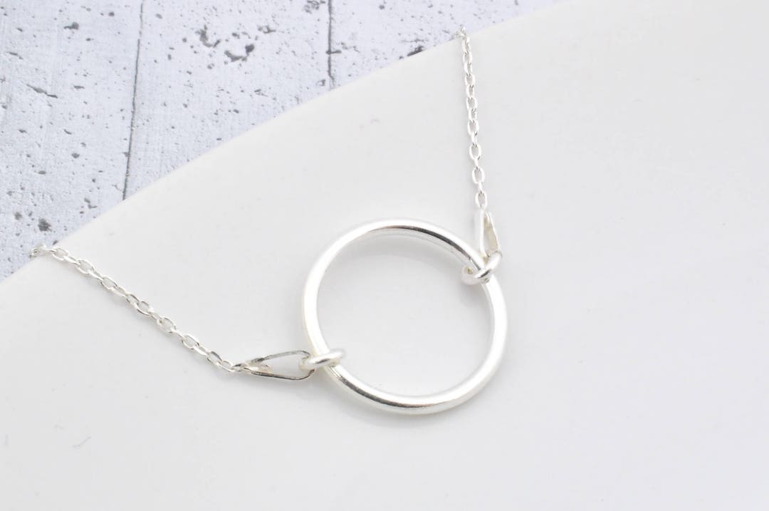 Skosh Karma Circle Silver Necklace 55-766