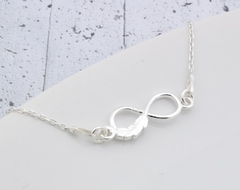 Infinity veren ketting sterling zilver