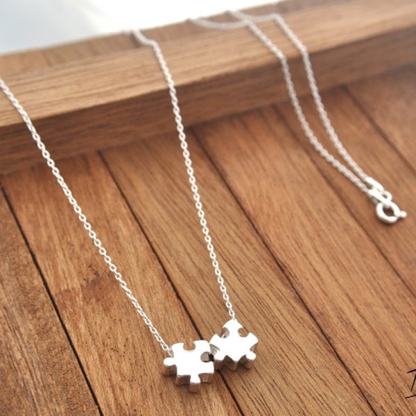 Puzzle Necklace Etsy