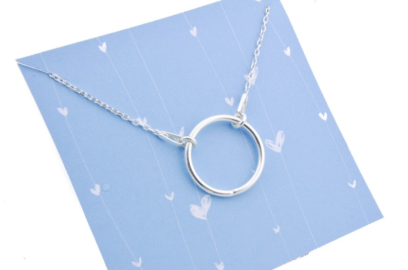 Sterling Silver Karma Necklace Karma Karma Necklace Karma Etsy