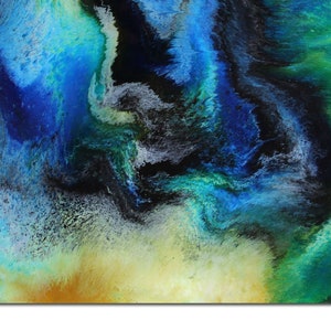 Peinture fluide acrylique, Acrylique Pour, Verser, Résine Art, Photo, Résumé, Art, Résumé, Art, Époxy, Moderne, Photo, Peinture, Original