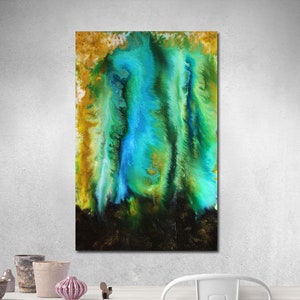 Peinture fluide acrylique, Acrylique Pour, Verser, Résine Art, Photo, Résumé, Art, Résumé, Art, Époxy, Moderne, Photo, Peinture, Original