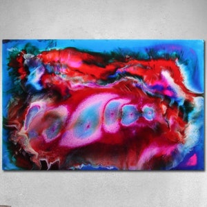 Peinture fluide acrylique, Acrylique Pour, Verser, Résine Art, Photo, Résumé, Art, Résumé, Art, Époxy, Moderne, Photo, Peinture, Original