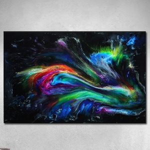 Peinture fluide acrylique, Acrylique Pour, Verser, Résine Art, Photo, Résumé, Art, Résumé, Art, Époxy, Moderne, Photo, Peinture, Original