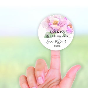 Adesivi personalizzati / Etichette personalizzate / Adesivi di ringraziamento / Baby Shower / Matrimonio / Compleanno / Addio al nubilato / Addio al nubilato / Favore / Affari